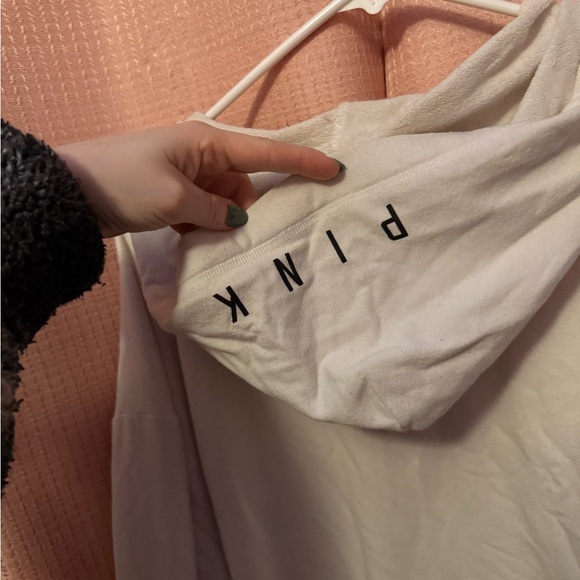 PINK Victoria's Secret Cream Hoodie - Picture 5 of 5